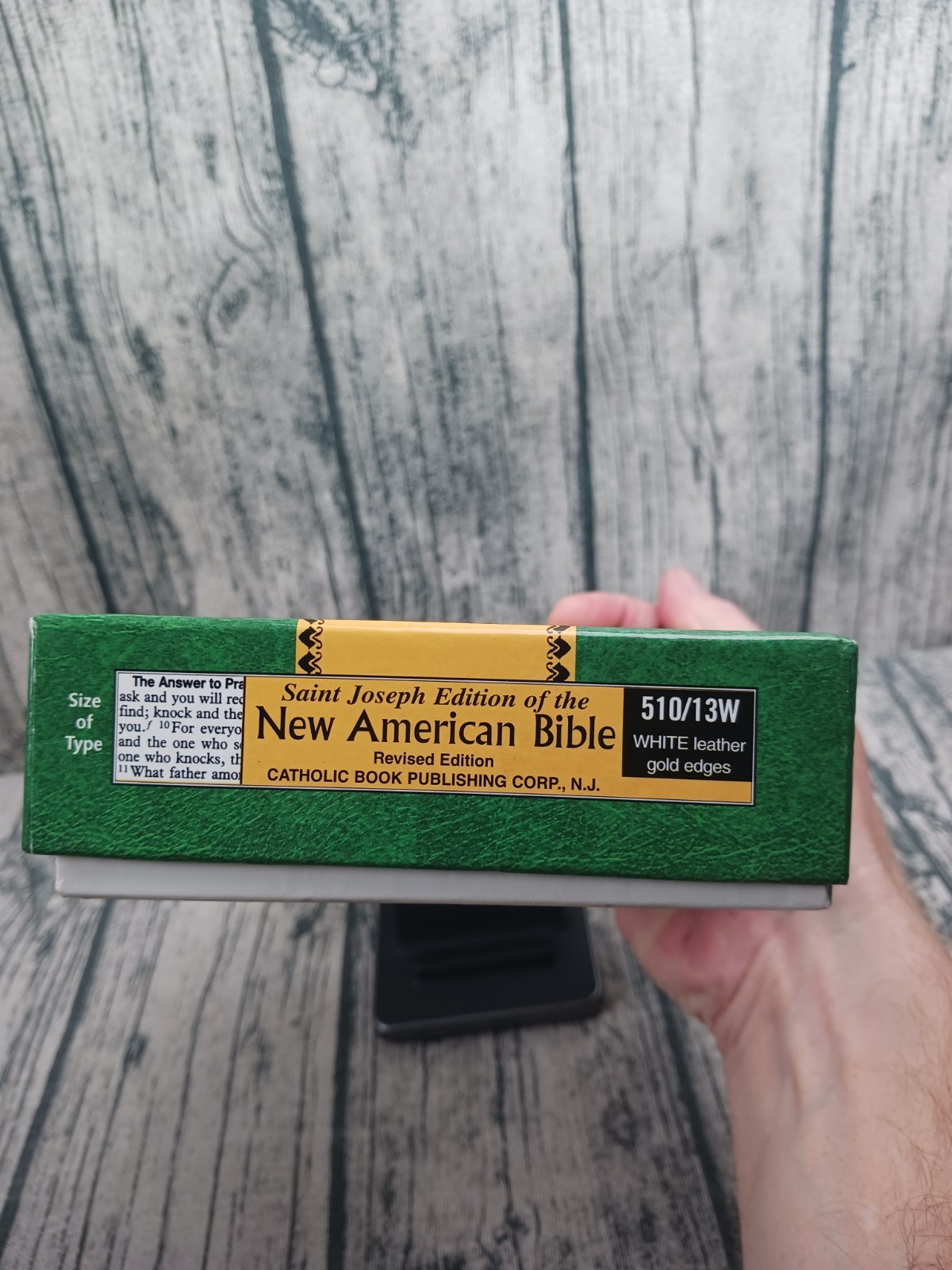 St. Joseph New American Bible Revised Edition (#510/13W) White Leather – New