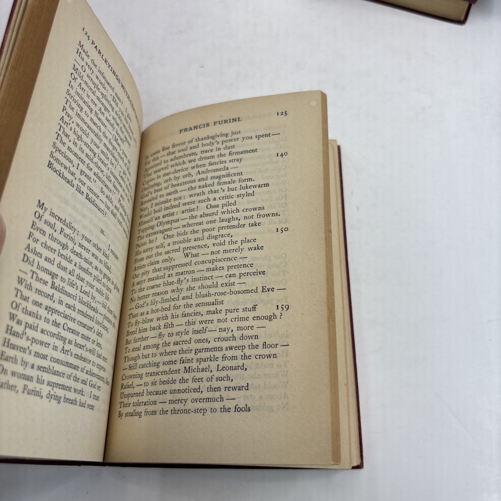 Robert Browning 1898 edition 4 Books Collection Lot Poetry Decor Antique