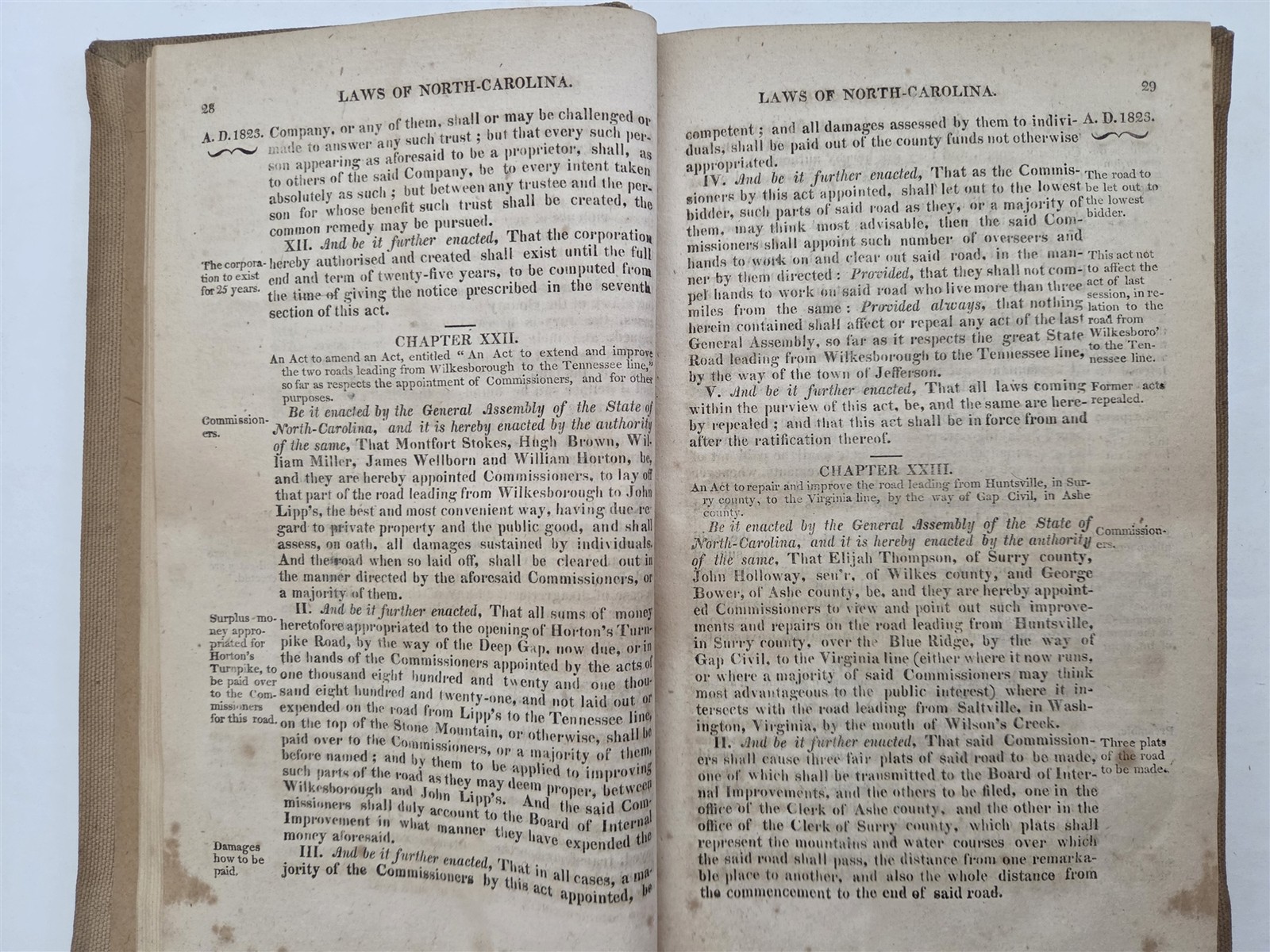 1824 antique NORTH CAROLINA LAW cherokee slavery free person color history