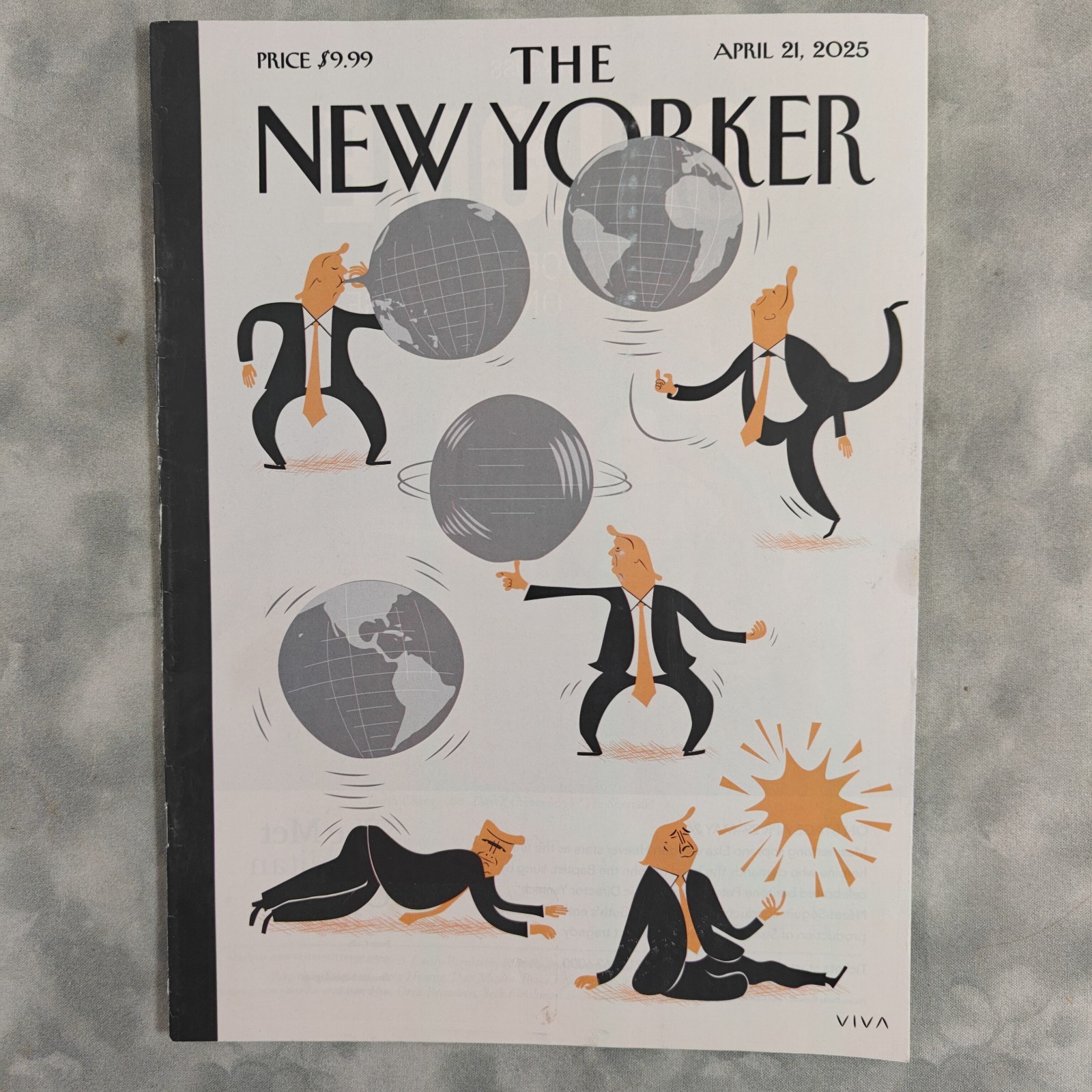 The New Yorker Magazine Apr 21 2025 Hot Air Trump Cover Frank Viva Phish DEI