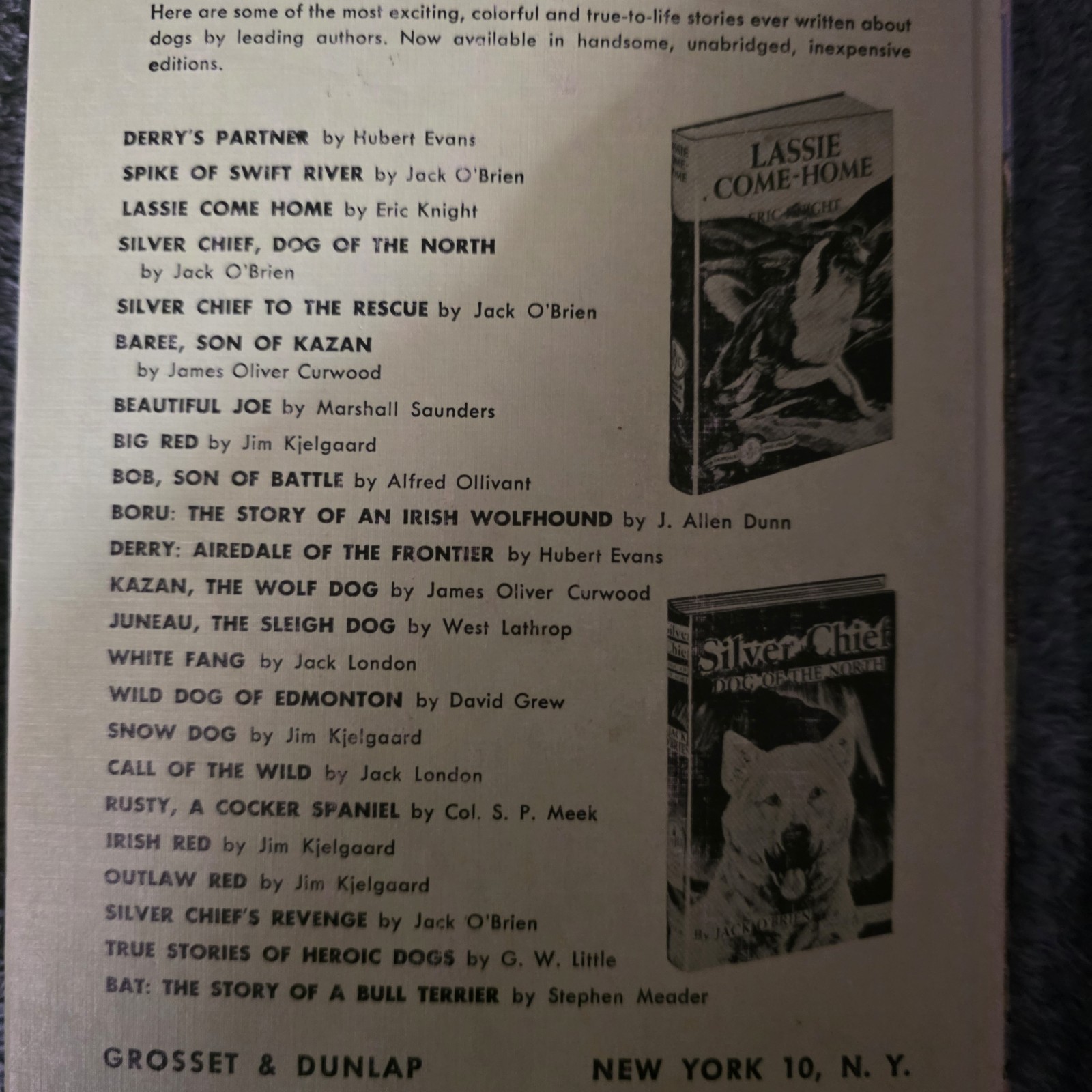 White Fang, Jack London, Grosset & Dunlap, Hardcover,
