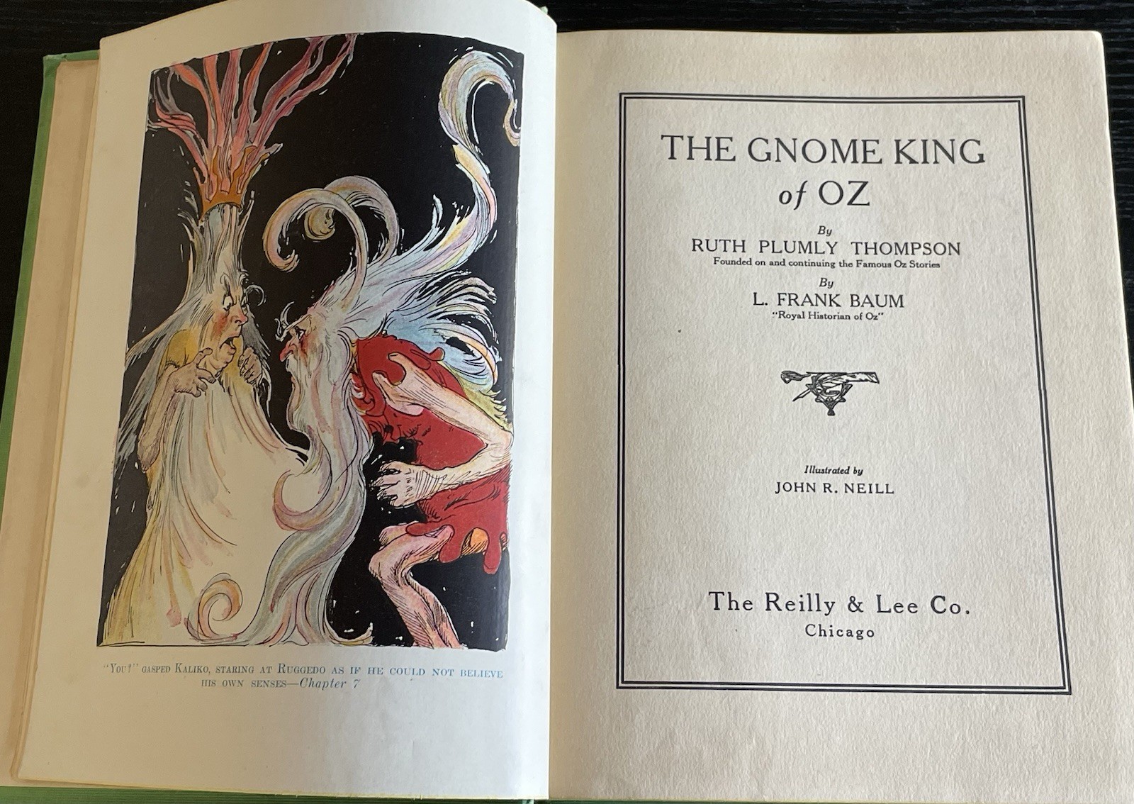 The GNOME KING of Oz, 1927 Ruth Thompson, First Edition, ALL 12 Color Plates