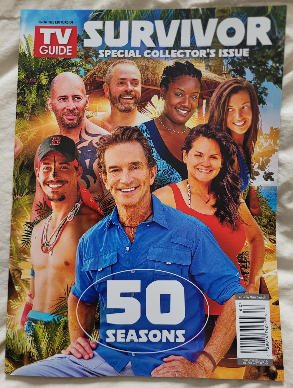 SURVIVOR 50 magazine lot PEOPLE TV GUIDE NEWSSTAND BAGGED AND BOARDED